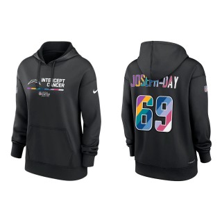 Women's Sebastian Joseph-Day Los Angeles Chargers Black 2022 NFL Crucial Catch Therma Performance Pullover Hoodie