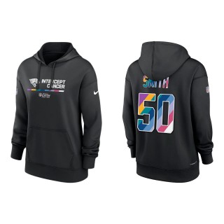 Women's Telvin Smith Jacksonville Jaguars Black 2022 NFL Crucial Catch Therma Performance Pullover Hoodie