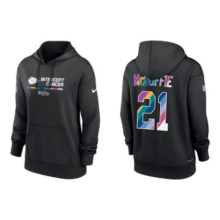Women's Trent McDuffie Kansas City Chiefs Black 2022 NFL Crucial Catch Therma Performance Pullover Hoodie